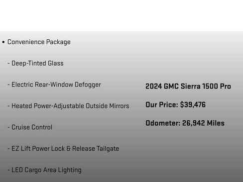 Used 2024 GMC Sierra 1500 Pro w/ Graphite Edition AWD/4WD image 18