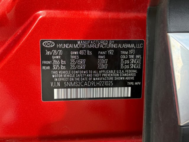 Used 2020 Hyundai Santa Fe SE AWD/4WD image 25