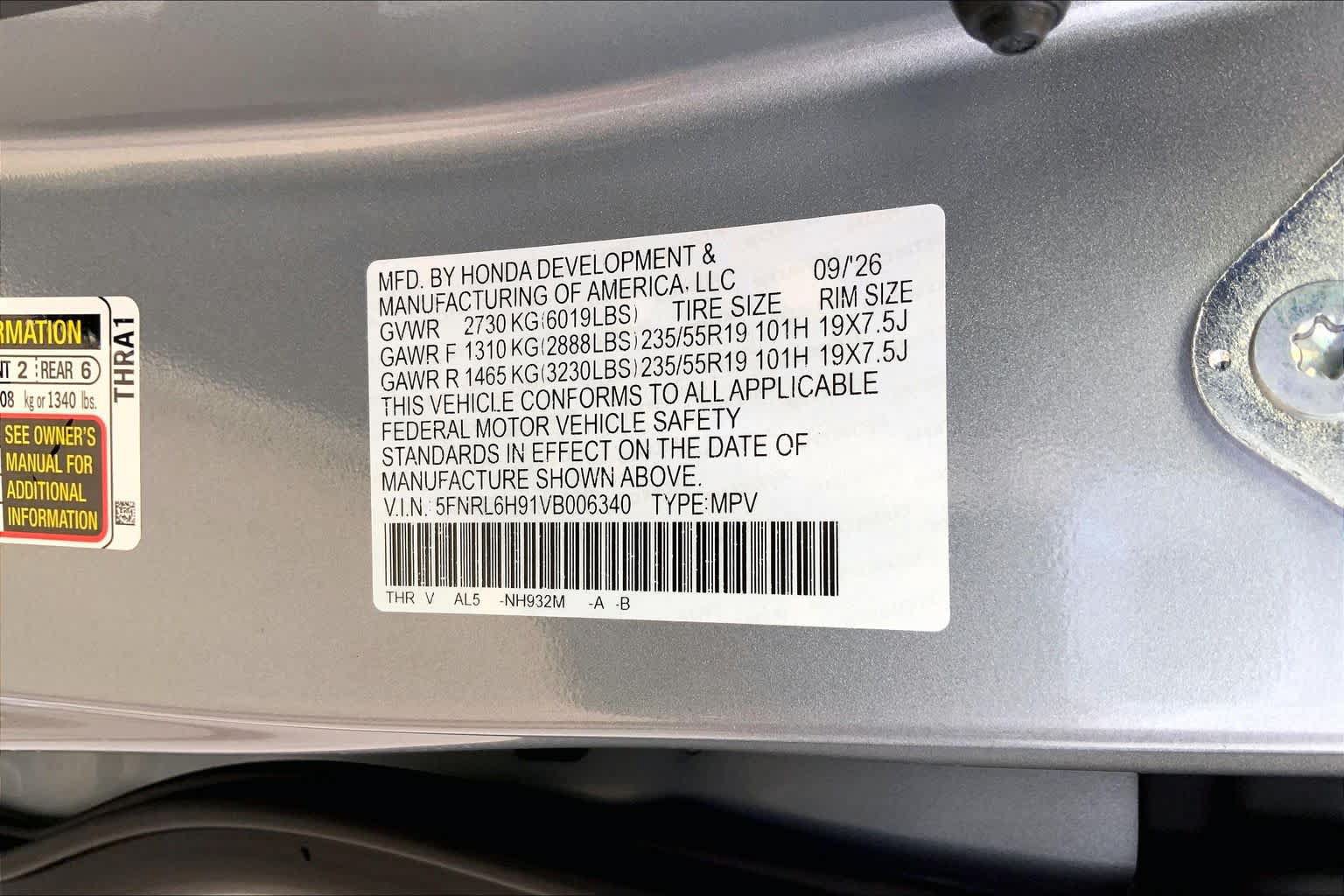 New 2027 Honda Odyssey Elite image 20