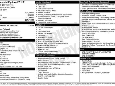 New 2026 Chevrolet Equinox LT w/ LPO, Floor Liner Package image 50
