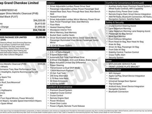 New 2026 Jeep Grand Cherokee Limited AWD/4WD image 52