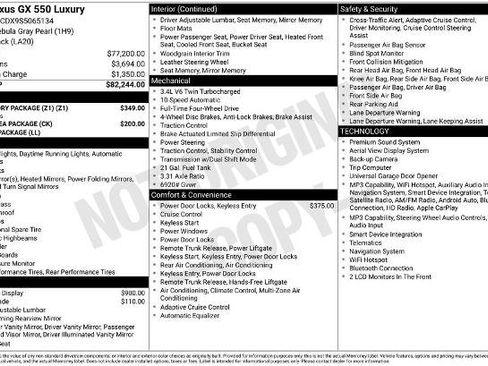 Used 2025 Lexus GX 550 w/ Accessory Package (Z1) AWD/4WD image 8