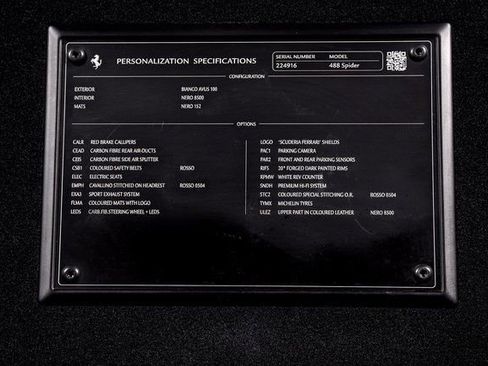 Certified 2017 Ferrari 488 Spider RWD image 66