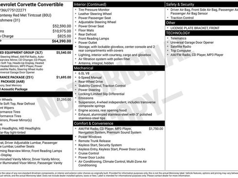 Used 2007 Chevrolet Corvette Convertible w/ Preferred Equipment Group image 6