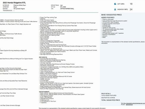 Used 2023 Honda Ridgeline RTL image 35