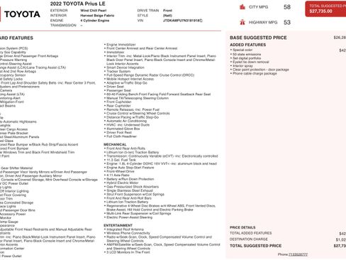 Used 2022 Toyota Prius LE image 4