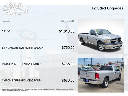 Used 2012 RAM 1500 Tradesman w/ ST Popular Equipment Group RWD image 11