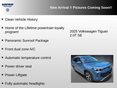 Used 2025 Volkswagen Tiguan SE w/ Panoramic Sunroof Package AWD/4WD image 6