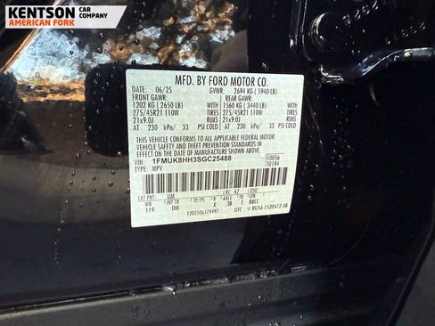 Used 2025 Ford Explorer Platinum w/ LUX Leather Package image 42