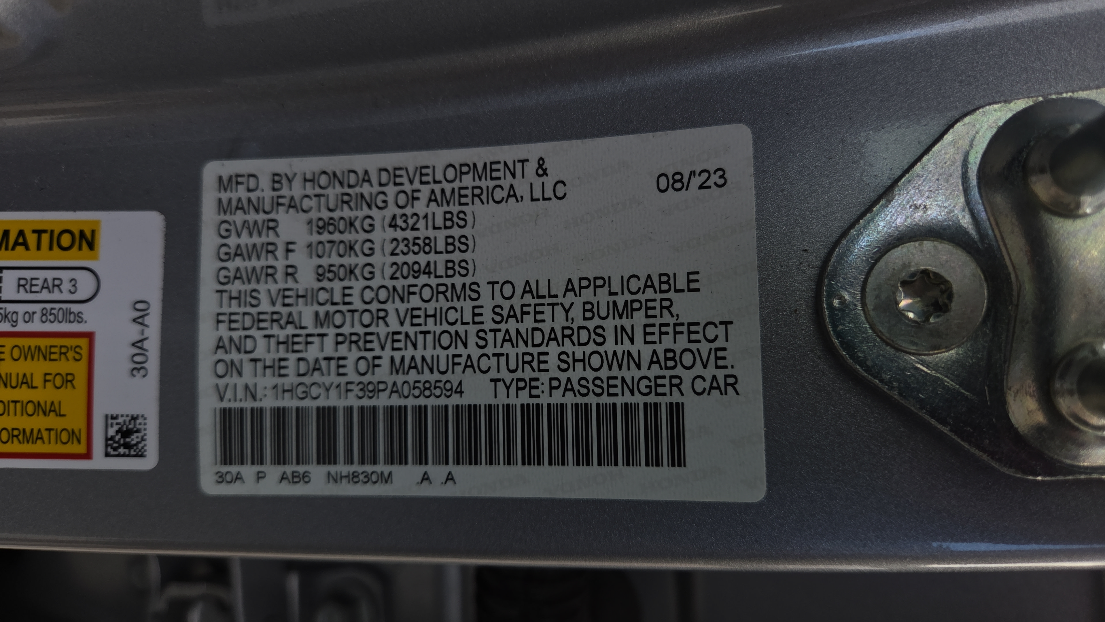 Used 2023 Honda Accord EX image 23