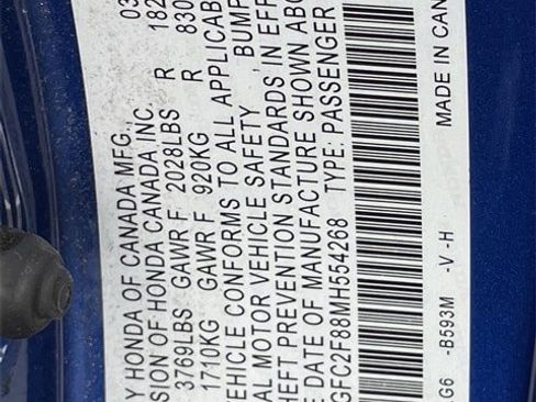 Certified 2021 Honda Civic Sport image 29