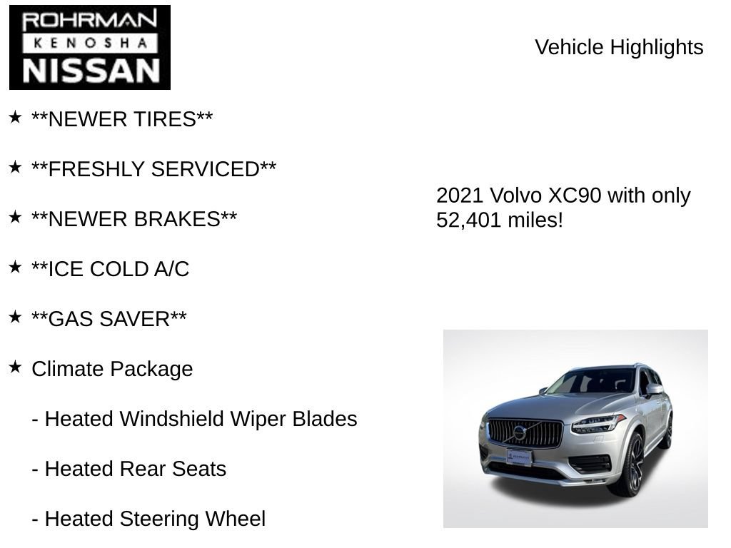 Used 2021 Volvo XC90 T6 Momentum w/ Protection Package Premier AWD/4WD image 8