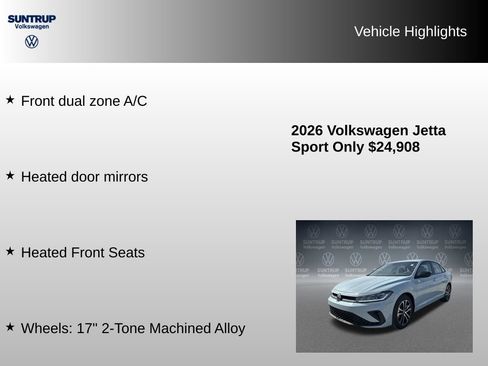 Used 2026 Volkswagen Jetta Sport FWD image 7