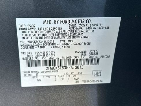 Used 2017 Ford Flex SEL w/ Equipment Group 202A FWD image 34