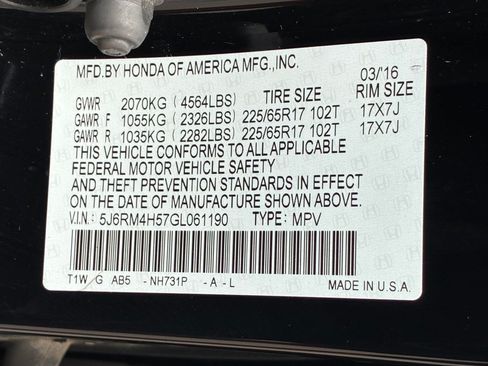 Used 2016 Honda CR-V EX image 32