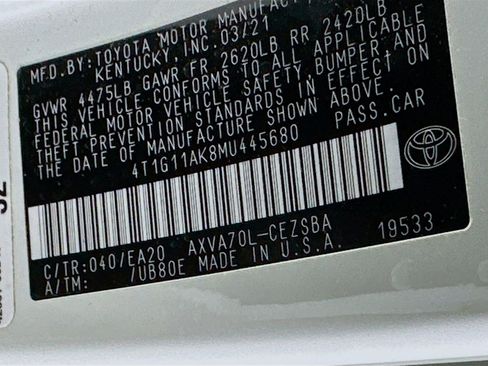 Used 2021 Toyota Camry SE w/ Carpet Mat Package (TMS) image 12