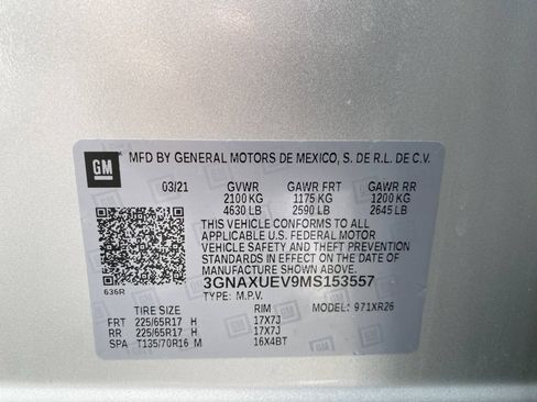 Used 2021 Chevrolet Equinox LT AWD/4WD image 41