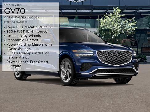 New 2026 Genesis GV70 2.5T Advanced AWD/4WD image 3