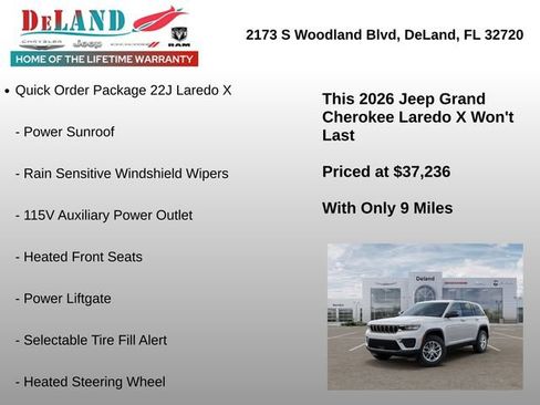 New 2026 Jeep Grand Cherokee Laredo X RWD image 6