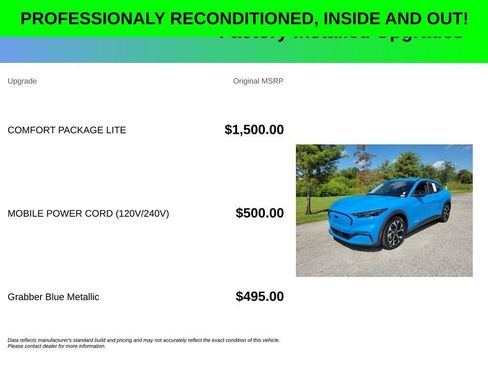 Used 2024 Ford Mustang Mach-E Select w/ Comfort Package Lite RWD image 8