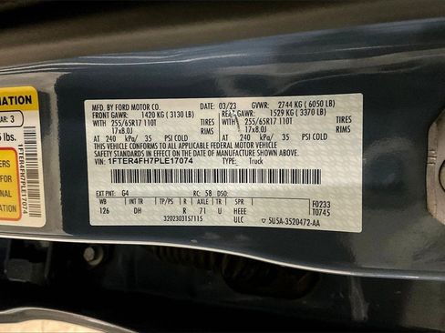 Certified 2023 Ford Ranger Lariat w/ Equipment Group 501A High image 29