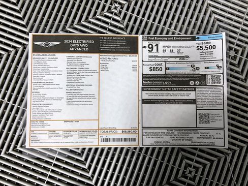 New 2024 Genesis Electrified GV70 Advanced image 11