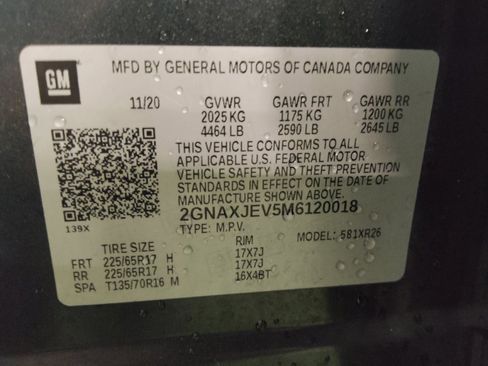 Used 2021 Chevrolet Equinox LT w/ LPO, Floor Liner Package FWD image 33