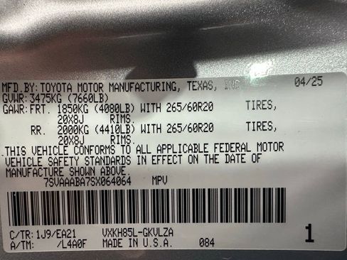 Used 2025 Toyota Sequoia Limited w/ Nightshade Package image 11