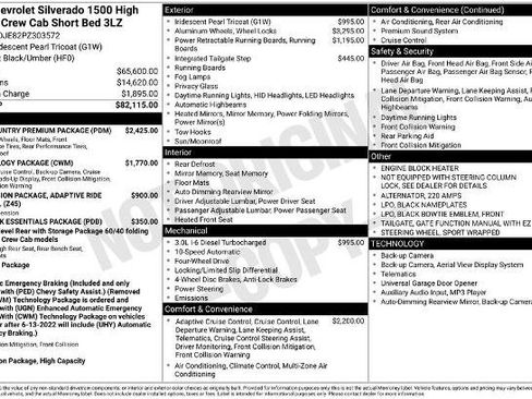 Used 2023 Chevrolet Silverado 1500 High Country w/ High Country Premium Package AWD/4WD image 8
