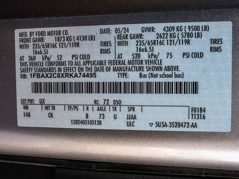 Used 2024 Ford Transit 350 XLT RWD image 12