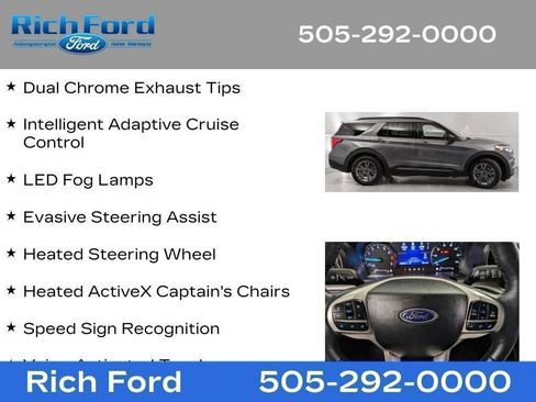 Certified 2024 Ford Explorer XLT w/ Equipment Group 202A RWD image 99