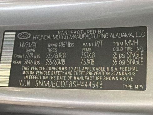 Used 2025 Hyundai Tucson SEL AWD/4WD image 12