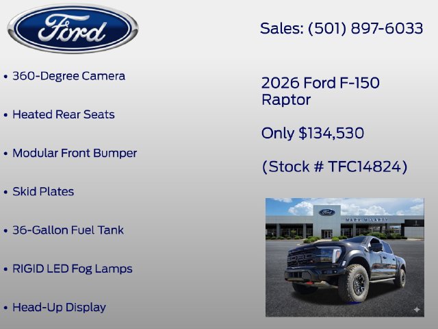 New 2026 Ford F150 Raptor w/ Equipment Group 803A Raptor R AWD/4WD image 12