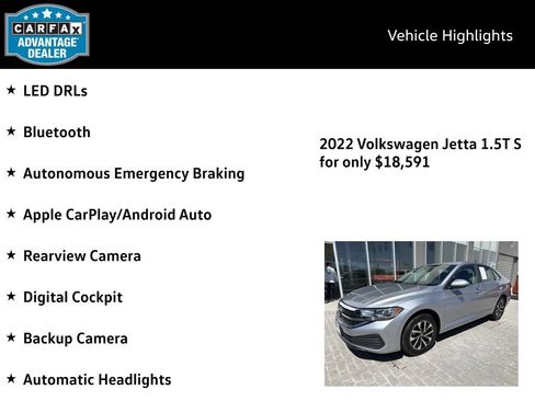 Used 2022 Volkswagen Jetta S image 4