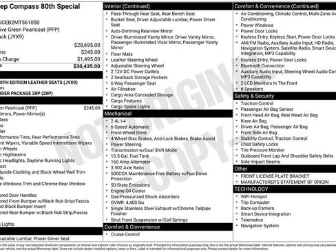 Certified 2021 Jeep Compass Latitude FWD image 13