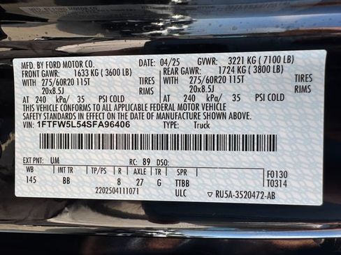 Used 2025 Ford F150 Lariat w/ Equipment Group 502A High AWD/4WD image 33
