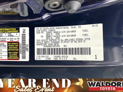 New 2026 Toyota Sequoia Limited image 17