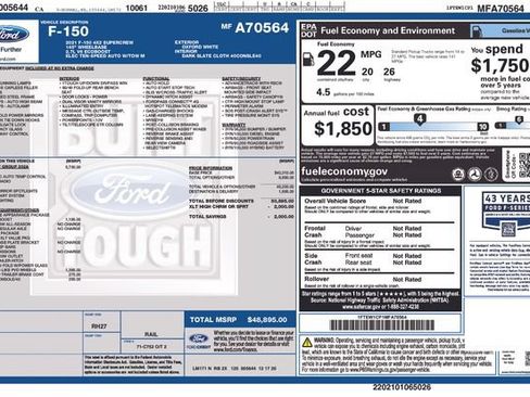 Used 2021 Ford F150 XLT w/ Equipment Group 302A High RWD image 3