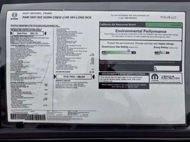 New 2027 RAM 3500 Big Horn AWD/4WD image 3