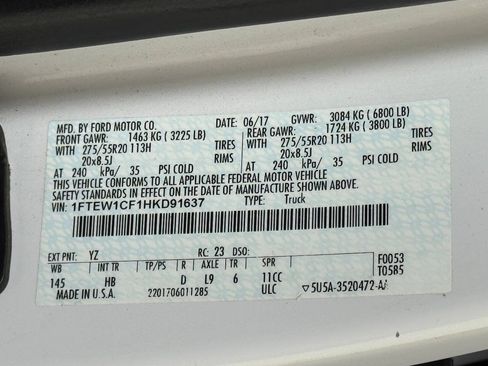 Used 2017 Ford F150 Lariat RWD image 90