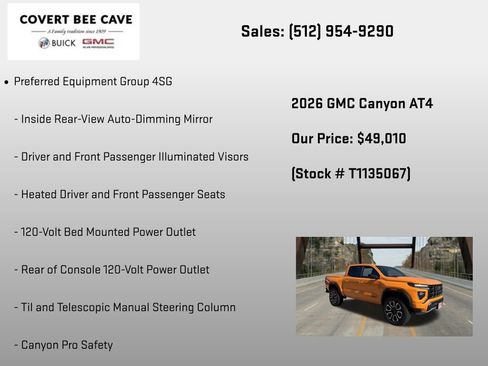 New 2026 GMC Canyon AT4 w/ AT4 Premium Package AWD/4WD image 12