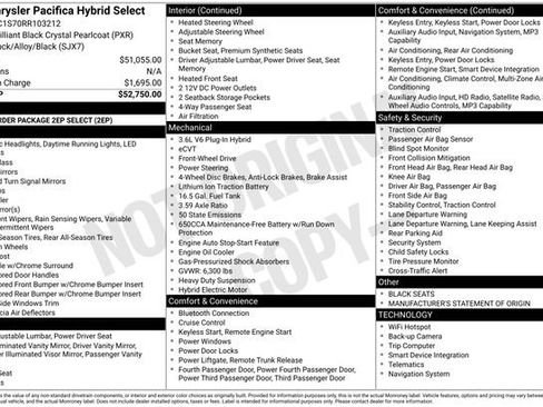 Used 2024 Chrysler Pacifica Select image 6