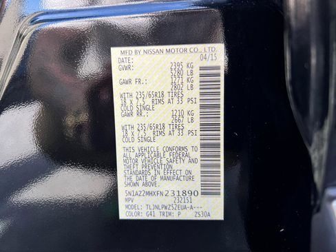 Used 2015 Nissan Murano S w/ Navigation Package image 31