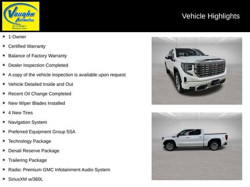 Used 2022 GMC Sierra 1500 Denali w/ Denali Reserve Package AWD/4WD image 2