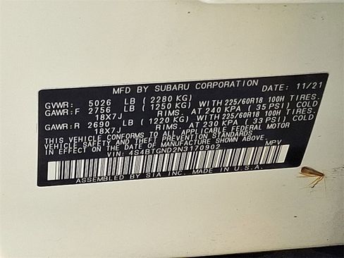 Certified 2022 Subaru Outback Limited XT image 30