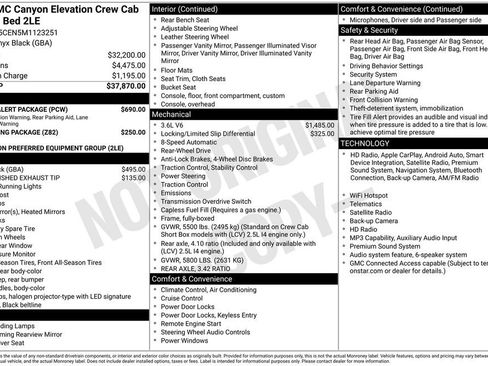 Used 2021 GMC Canyon Elevation w/ Driver Alert Package RWD image 6
