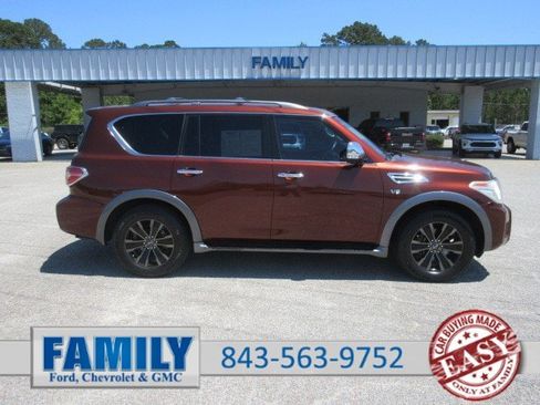 Used 2017 Nissan Armada Platinum w/ Captain Seat Package RWD image 1