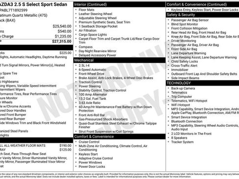 New 2026 MAZDA MAZDA3 s Sport FWD image 7