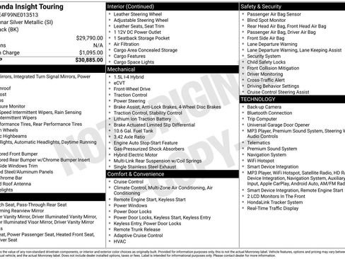 Used 2022 Honda Insight Touring image 9