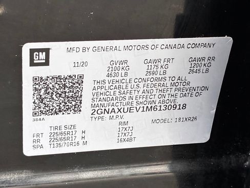 Used 2021 Chevrolet Equinox LT AWD/4WD image 45